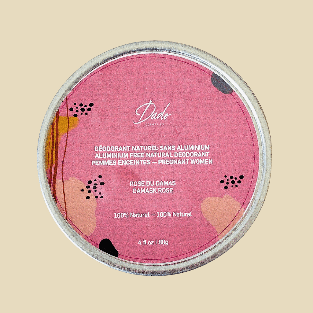 Déodorant naturel grossesse & allaitement - Rose de Damas bio - Dado Cosmetics