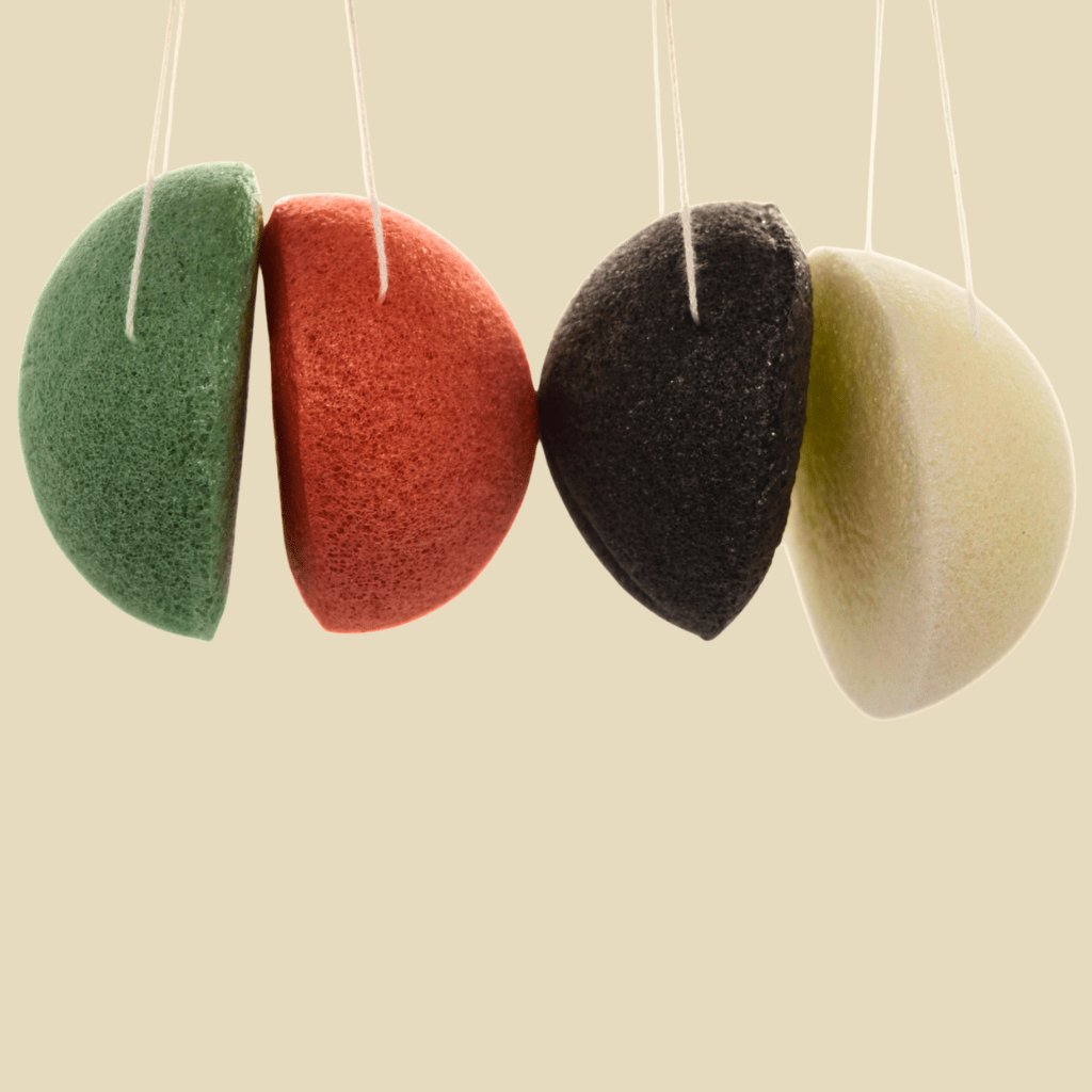 Éponge konjac visage - Nettoyante &amp; exfoliante - 4 types - Dado Cosmetics