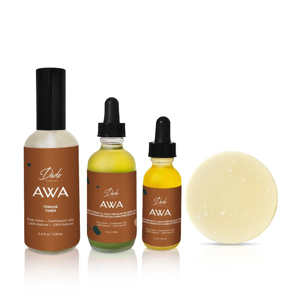 Soins naturels peau mixte - Rituel Awa - Dado Cosmetics