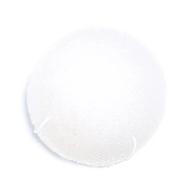 Eponge Konjac blanche pour exfolier la peau sensible, 100% naturelle - Dado Cosmetics